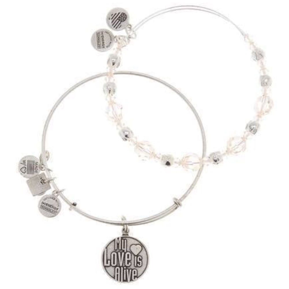 BRAND NEW sealed Alex & Ani 2 pack bracelet set (my love is alive)